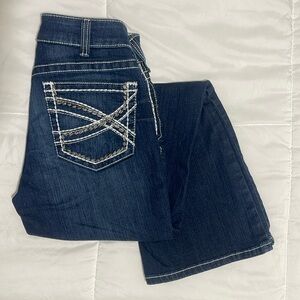 Ariat R.E.A.L. Mid Rise Stretch Entwined Boot Cut Jean